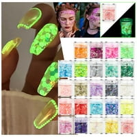Pro Beauty Tools Pribor za nokte Glow u tamnom sjaju, svjetlosni ekser svjetli holografski sjaj