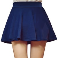 Dame Mini suknje Čvrsta boja kratka suknja ruffle skrort Ležerne prilike Skorts Ljetni kraljevski plavi 3xl