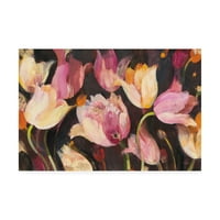 Zaštitni znak Likovne umjetnosti 'Popping Tulips cvjetni' platno Art Albena Hristova