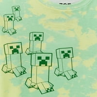 Grafička majica Minecraft za dječake Tie Dye, 2 pakovanja, veličine XS-XXL