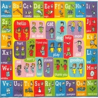 Cubs Playtime Collection ABC abeceda ASL znakovni jezik Obrazovno učenje polipropilen djece i dječji predjela