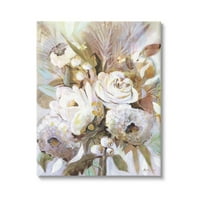 Stupell Sažetak Cvjetni buket Mješanac Cvjećar Botanical i cvjetna slika Galerija zamotana platna Print