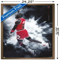 Michael Jordan - Burst zidni poster, 22.375 34 Uramljeno