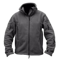 Kali_store Sportska jakna za muškarce Muška vjetarska lagana jakna, vjetrova ležerna jakna za bomber siva, xl
