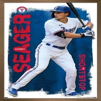 Texas Rangers - Corey Seager zidni poster, 14.725 22.375 uramljeno