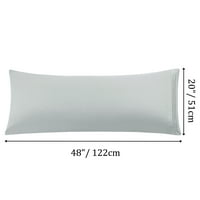 Jedinstvena povoljna poliesterska jastučnica za tijelo sa omotačem svijetlo siva 20 x48