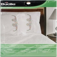 BUCILLA Opremljeni jastučni jastučni jastučni par 20 X30 - cvjetni pomak