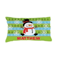 Personalizirani jastuk - sanjajući bijeli Božić
