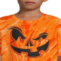 Wonder Nation Boys Kratki Rukav Halloween Grafička Majica, Veličine 4 - & Husky