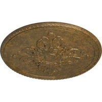 5 8 od 3 4 p Milton plafonski medaljon, ručno obojena Trljana Bronza