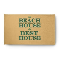 3 '5' Jednostavno daisy plaža kuća Najbolja kuća na plaži u obliku pjevaca Chenille, Kelly Green
