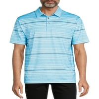 Ben Hogan muški i veliki muški kratki rukav Stripe s kratkim rukavima za golf polo majicu, do 5XL