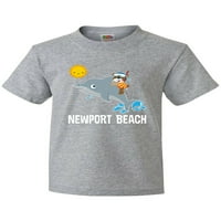 Inktastična newport Beach California Dolphin omladinska majica