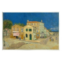 Stupell Industries Žuta kuća Vinvent van Gogh klasična slika slika Neuramljena Umjetnost Print zidna umjetnost,