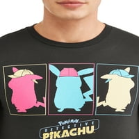 Pokmon Pokemon Detektiv pikachu grafička majica sa kratkim rukavima za muškarce, do veličine 3xl