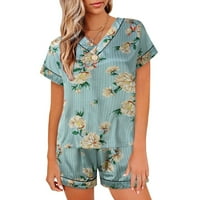 zuwimk ženski kompleti pidžama, ženski Set pidžama slatki PJs ljetni kratki rukavi šorc za spavanje a, XL