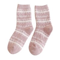 Heiheiup ženske zimske Stripe čarape jesen i zima Mid Tube čarape zadebljane tople čarape čarape za muškarce i žene