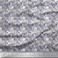 Soimoi Rayon tkanina arhitektura struktura, listovi i cvjetna umjetnička tkanina za štampanje po dvorištu