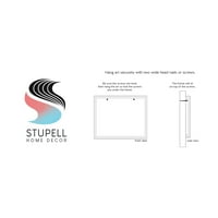 Stupell Industries Stars Stripes Forever Americana Dan nezavisnosti grafička Umjetnost Crni uokvireni
