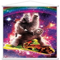 James Booker - Svemirska leđa Llama Mačja jahanje Taco zidni poster sa magnetnim okvirom, 22.375 34