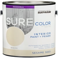 Rust-Oleum Sure Color Seasame Seed, Unutrašnja Boja + Primer, Završna Obrada Ljuske Jaja, 2 Pakovanja