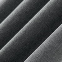 Sun Nula Tyrell Tonal Texure Nacrt Shield Fleece izolirana Blackout Gromet Curtal panel u sterlingu