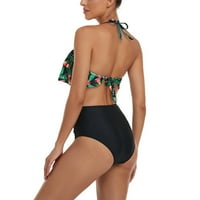 Woxinda Dvodijelni ispisani kupaći kostimi Monokini kupaći kupaći kostimi Žene kupaće kostimi Tankinis set kupaće kostimi za žene
