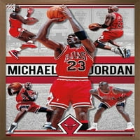 Michael Jordan - zidni plakat kolaža, 14.725 22.375