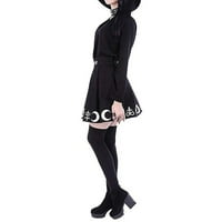 Inleife suknje za žene ženska Gotička Punk čarobnjaštvo Moon Magic Spell simboli Plisirana Mini Suknja