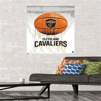 Cleveland Cavaliers-Drip Zidni Poster Za Košarku, 22.375 34