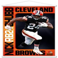Cleveland Browns - Nick Chubb zidni poster sa magnetnim okvirom, 22.375 34