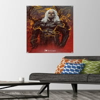 Netfli Witcher sezona - Geralt zidnog postera Rivije sa pushpinsom, 22.375 34