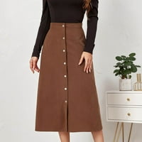 Suknja za žene plus size Clearance Ženska Moda srednji dugi Leopard seksi Print visokog struka a-line suknja