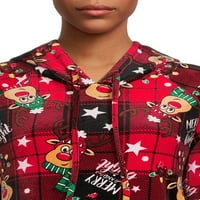 Nema granica Juniorsov božićni plišani pulover Hoodie