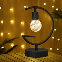 Stolna svjetiljka, stolni svjetiljka tabletop mjesec svjetiljka željeza otvorena uzorka LED viseći mjesec