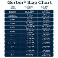 Kombinezon za Gerber Baby Boy, veličine novorođenče-12m