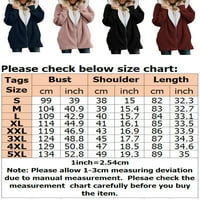 Caprese Plus Size Žene Sa Patentnim Zatvaračem Flis Jakne Casual Hooded Coat Longline Dugi Rukavi Zimske Tople Pahuljaste Jakne Outwear