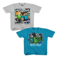 Grafičke Majice Za Minecraft Dječake, Veličine 4-18