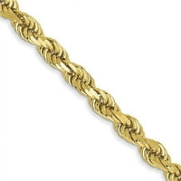 Primalni zlatni karatski žuto zlato dijamantski lanac konopa