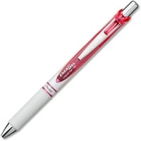 PENTEL ENERGEL PINK BCA PEARL PEN PEN Olovka Srednja olovka Point Point Point - Igle Olovka Stil - punjenje - uvlačenje - ružičasta - biserna bijela bačva - nehrđajući