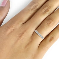 Diamonice kubni cirkonij prstenovi za žene – 0. Karatni bijeli kubni cirkonij prsten nakit - srebrne trake za žene -- prsten od Diamonice