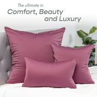 16 bacanje jastučnica - najlon, spande - luksuzan, svilenkast, rastezljiv i mekan - čvrsta boja - savršen izbor za kauče kauče Sofa krevet za odrasle dječje spavaće sobe, burgundija - merlot