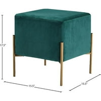 Meridian Nameštaj Isla Savremena baršunasta ukrasna stolica u zelenom