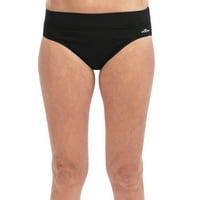 Dolfin AquaShape Ženska umjerena rezana kratka kupaći kostim dno u crnoj boji, veličina x-mala
