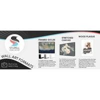 Stupell Industries Cat Peekting kupatilo Životinje i insekti Palika Galerija zamotana platna Print Wall