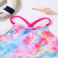 Aislor Kid Girls Tankini kupaći kostim kostim kostim Sport Halter vrat Flounce Bikini setovi dvodijelna odjeća