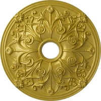 Ekena Millwork 5 8 od 7 8 ID 1 8 p Jamie plafonski medaljon , ručno oslikano bogato zlato