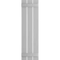 Ekena Millwork 1 8 W 50 H True Fit PVC trodijelna ploča-N-letve roletne, grundirane