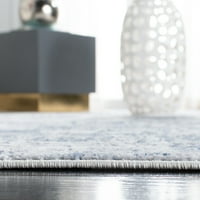 Amelia Carrie apstraktna tepih za nevolje, mornarsko svijetlo siva, 8 '10'