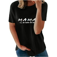 sunhillsgrace majice za žene odrasle moda žena okrugli vrat kratki rukavi majice t-shirt cvjetni printovi